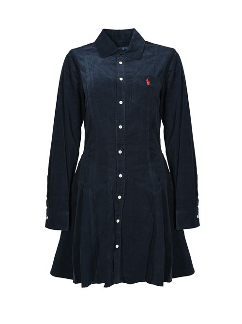 Abito in velluto a coste Navy blue POLO RALPH LAUREN | 211972069004